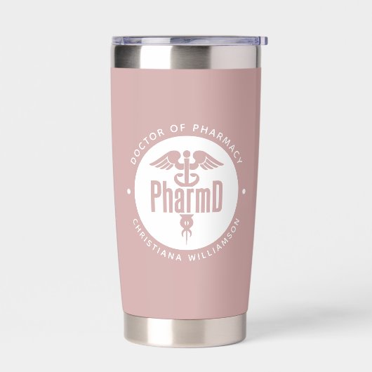 PharmD Doctor in de Afstuderen Geïsoleerde Drinkbeker (Links)