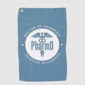 PharmD Doctor in de Afstuderen Golfhanddoek (Voorkant)