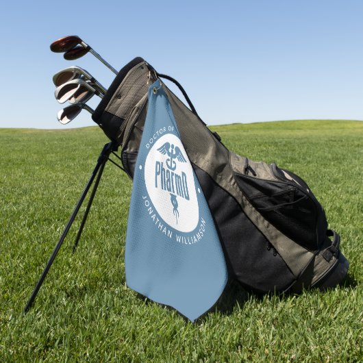 PharmD Doctor in de Afstuderen Golfhanddoek (Groen)