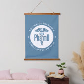 PharmD Doctor in de Afstuderen Hangend Wandkleed (Slaapkamer)