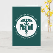 PharmD Doctor in de Afstuderen Kaart (Gele Bloem)