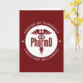 PharmD Doctor in de Afstuderen Kaart (Gele Bloem)