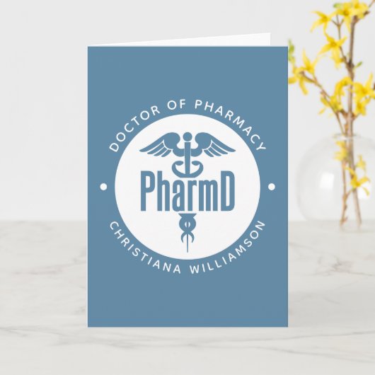 PharmD Doctor in de Afstuderen Kaart (Gele Bloem)