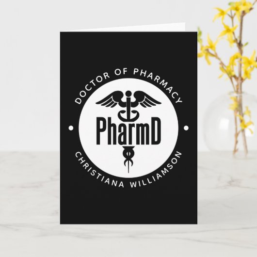 PharmD Doctor in de Afstuderen Kaart (Gele Bloem)