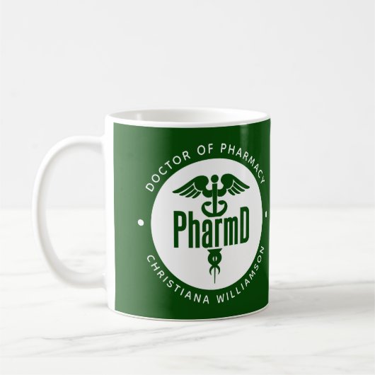 PharmD Doctor in de Afstuderen Koffiemok (Links)