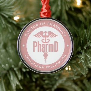 PharmD Doctor in de Afstuderen Metalen Ornament