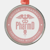 PharmD Doctor in de Afstuderen Metalen Ornament (Voorkant)