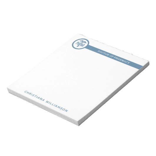 PharmD Doctor in de Afstuderen Notitieblok (Linkerzijde)