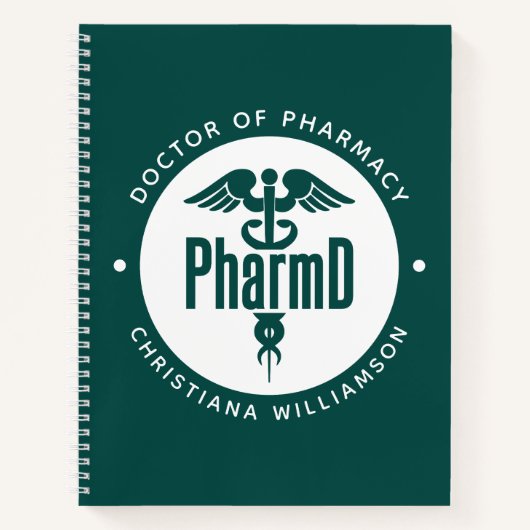 PharmD Doctor in de Afstuderen Notitieboek (Voorkant)