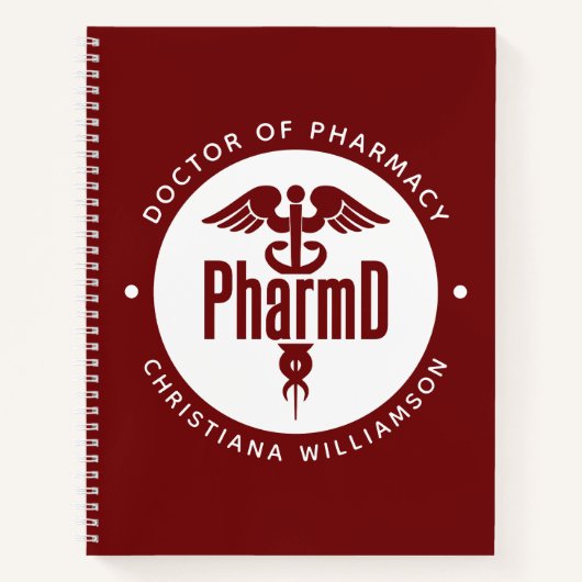 PharmD Doctor in de Afstuderen Notitieboek (Voorkant)