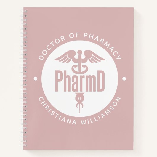 PharmD Doctor in de Afstuderen Notitieboek (Voorkant)