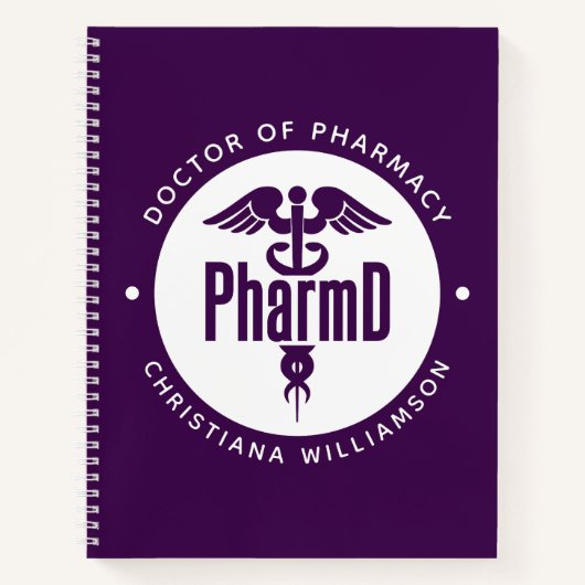 PharmD Doctor in de Afstuderen Notitieboek (Voorkant)