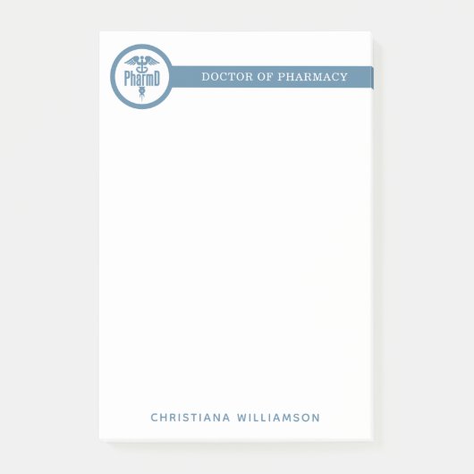 PharmD Doctor in de Afstuderen Post-it® Notes (Voorkant)