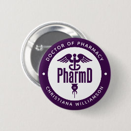 PharmD Doctor in de Afstuderen Ronde Button 5,7 Cm