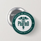 PharmD Doctor in de Afstuderen Ronde Button 5,7 Cm (Voorkant /achterkant)
