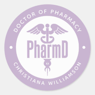 PharmD Doctor in de Afstuderen Ronde Sticker