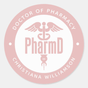 PharmD Doctor in de Afstuderen Ronde Sticker