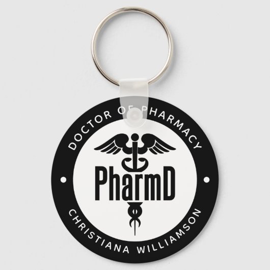 PharmD Doctor in de Afstuderen Sleutelhanger (Voorkant)