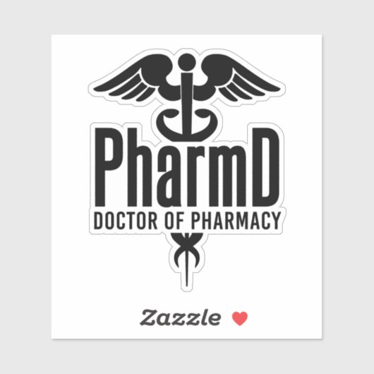PharmD Doctor in de apotheek Afstuderen Sticker (Vel)