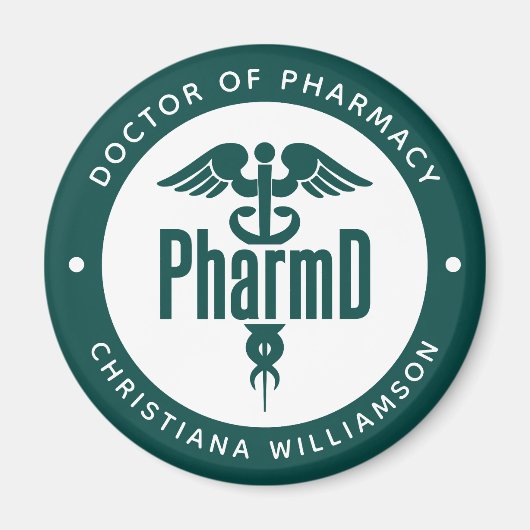 PharmD Doctor in de Farmacie Afstuderen Apotheker Magneet (Voorkant)