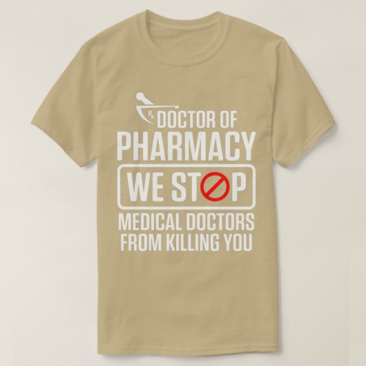 PharmD Doctor in de geneeskunde T-shirt (Design voorkant)