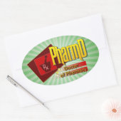 PharmD Doctor in de LOGO Ovale Sticker (Envelop)