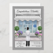 PharmD Doctor Medical Afstuderen Uitnodiging (Voorkant / Achterkant)