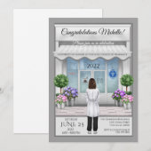 PharmD Doctor Medical Afstuderen Uitnodiging (Voorkant / Achterkant)