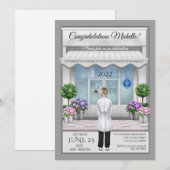 PharmD Doctor Medical Afstuderen Uitnodiging (Voorkant / Achterkant)