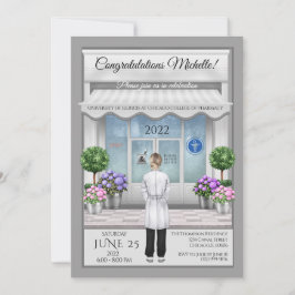 PharmD Doctor Medical Afstuderen Uitnodiging