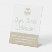 PharmD Doctor of Pharmacy Afstuderen Gastenboek Reclamebord Met Voetstuk (Voorkant)