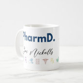 PharmD Gepersonaliseerde Mok | Minimalistische Mod (Voorkant links)