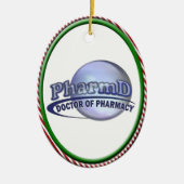 PharmD LOGO - ARTS VAN APOTHEKEN Keramisch Ornament (Voorkant)