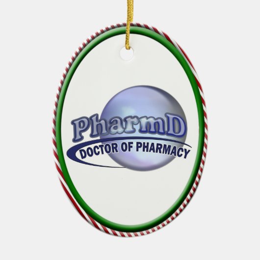 PharmD LOGO - ARTS VAN APOTHEKEN Keramisch Ornament (Voorkant)