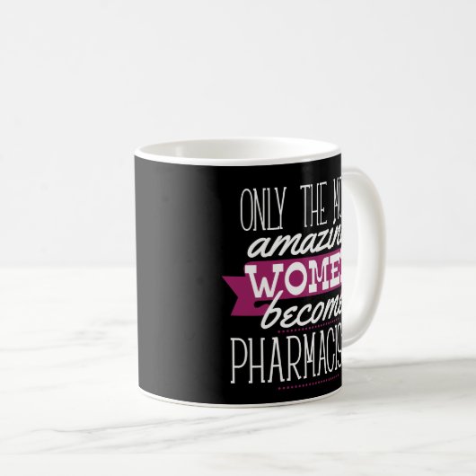 PharmD Pharmacist Afstuderen Gift Coffee Mok Vrouw (Voorkant rechts)