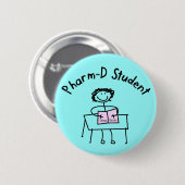 PharmD Pharmacy Student Gifts Ronde Button 5,7 Cm (Voorkant /achterkant)