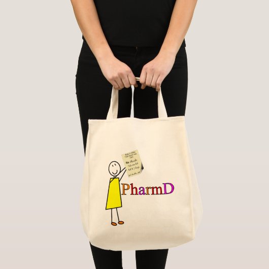 PharmD Pharmacy Student Gifts Tote Bag (Voorkant (product))