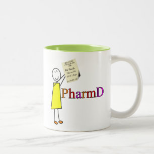 PharmD Pharmacy Student Gifts Tweekleurige Koffiemok