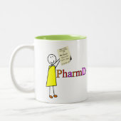 PharmD Pharmacy Student Gifts Tweekleurige Koffiemok (Links)