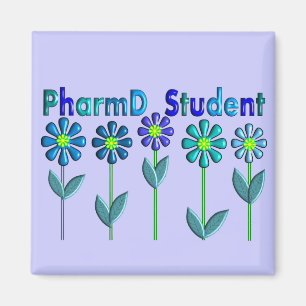 PharmD Student BLUE FLOWERS Magneet
