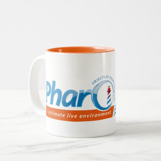 Pharo-Mok Tweekleurige Koffiemok (Voorkant links)