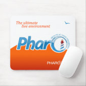 Pharo Mousepad "Oranje golf" Muismat (Met muis)