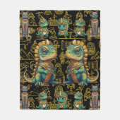 Pharoah Iguana Fleece Deken (Voorkant)