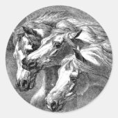  Pharoah Paard Illustratie Sticker (Voorkant)