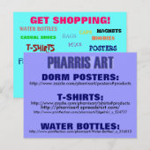 Pharris Kunst Winkelen2 Briefkaart (Voorkant / Achterkant)