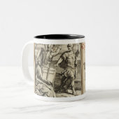 "Pharsalia" Tweekleurige Koffiemok (Voorkant links)