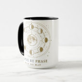 Phase By Phase Day By Day Moon Phases Mug Mok (Voorkant links)