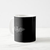 Phases of the Moon Vampire Bat Gothic Lunar Witch Koffiemok (Voorkant links)