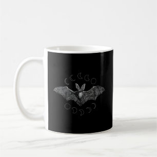 Phases of the Moon Vampire Bat Gothic Lunar Witch Koffiemok