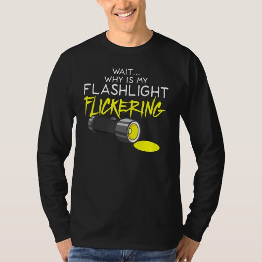 Phasmophobia Flickering zaklamp Spookjacht T-shirt (Voorkant)